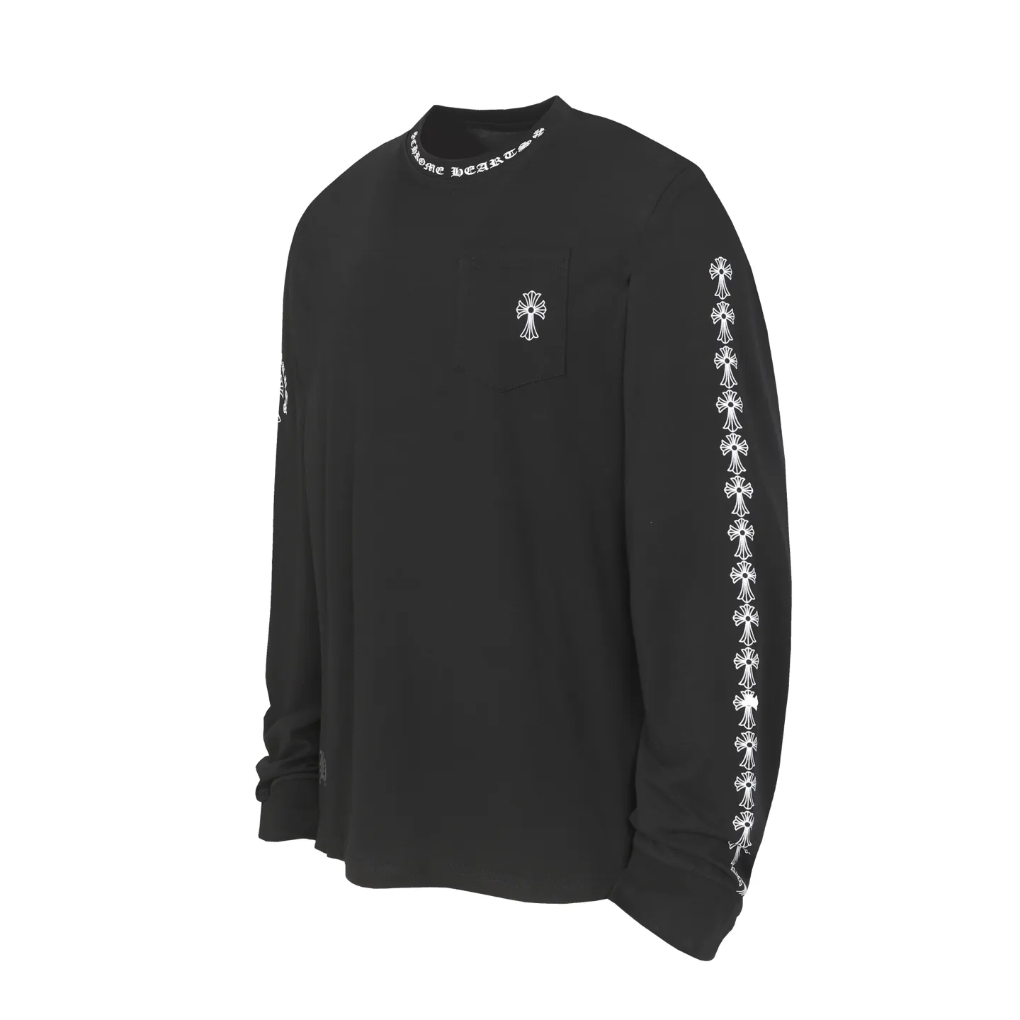 P150 cross-border model, please do not place an order if you pursue perfection -Chrome Hearts/Chrome Hearts 23ss cross✝️Sanskrit printed popular long-sleeved T-shirt -High weight, high density and high quality, soft, delicate and skin-friendly wool, soft and silky to the touch, excellent warmth and skin-friendly properties -Customized weaving and dyeing, no color difference, no matter the fabric or workmanship details, beat the ordinary version on the market -Colour: black white -Size: S M L XL
